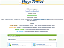 Tablet Screenshot of itsupport.haystravel.co.uk